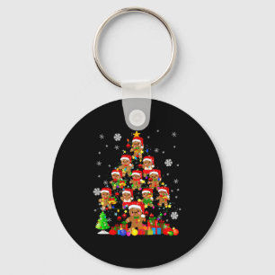 Llavero Árbol de Navidad Jengibre Navidad Santa Jengibre