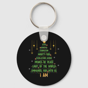 Llavero Árbol de Navidad Jesús Biblia Cristiana Fiesta