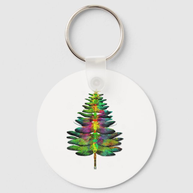 Llavero Árbol de Navidad Libélula Libélula Navidad  (Anverso)