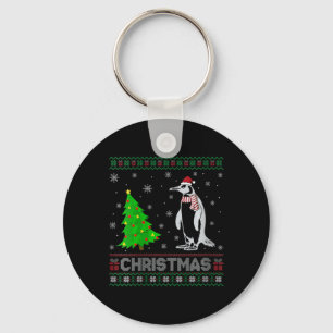Llavero Árbol de Navidad pingüino femenino iluminando Navi