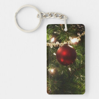 Llavero Árbol de Navidad que ferio Bonito Verde y Rojo