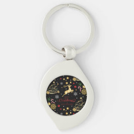 Llavero Árbol de navidad rojo