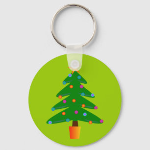 Llavero Árbol de Navidad Verde Festivo