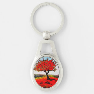 Llavero Árbol de Otoño Rojo
