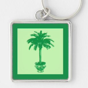 Llavero Árbol de palmas potentes - verde esmeralda y verde
