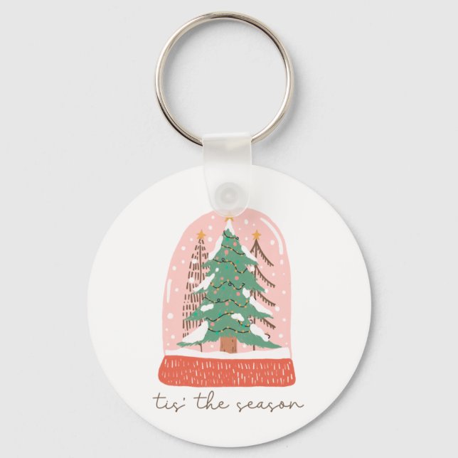 Llavero Árbol de regalo de Navidad Esta temporada (Anverso)