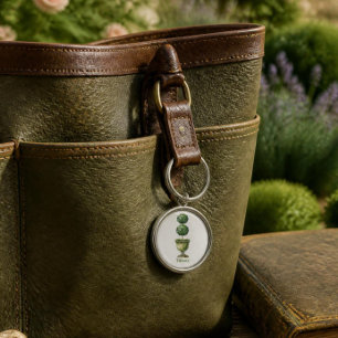 Llavero Árbol de Topiaria Personalizado