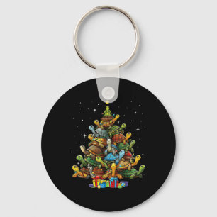 Llavero Árbol de tortuga Árbol de Navidad Adorable Turtle