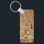 Llavero Árbol de vida de Gustav Klimt, Art Nouveau estiliz<br><div class="desc">Árbol de vida (1905-1911) de Gustav Klimt. El Árbol de la Vida es una pintura Art Nouveau vintage que presenta el árbol del conocimiento que pone en duda el pájaro negro de presa, símbolo de la muerte. El ciclo de vida normal tal como lo entienden Freud y Klimt. El Stoclet...</div>
