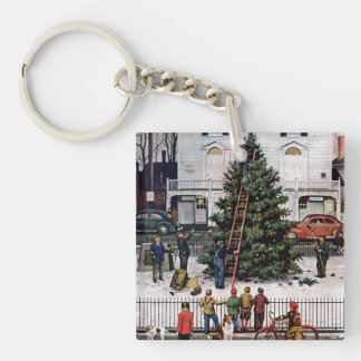 Llavero Árbol en plaza