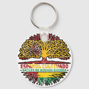 Llavero Árbol español de Guinea-Bissau-Guinea-Bissau-Guine