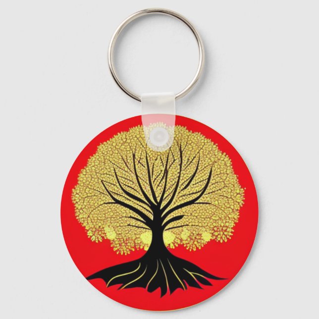 Llavero Árbol floral de la vida (Anverso)