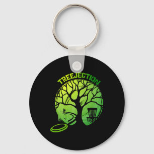 Llavero Árbol gráfico divertido de golf de disco 