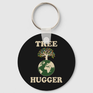 Llavero Árbol Hugger Vintage Retro Naturaleza Oído Ambient