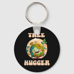 Llavero Árbol Hugger Vintage Retro Naturaleza Oído Ambient