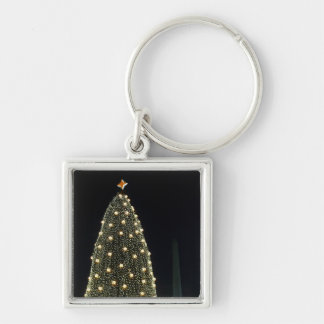 Llavero Árbol nacional de Navidad y monumento de Washingto