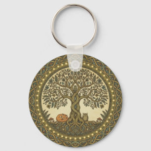 Llavero Árbol Sagrado de la Vida Arte Celta