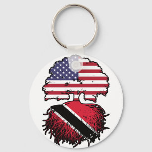 Llavero Árbol trinitense estadounidense de Trinidad y Toba