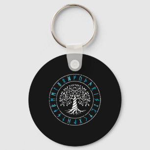 Llavero Árbol Yggdrasil de la Vida Runas Vikingas Mitologí