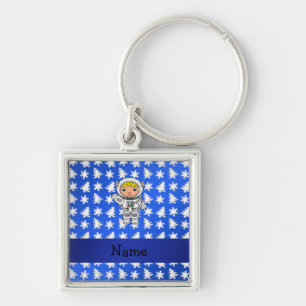 Llavero Árboles azules personalizados de los copos de