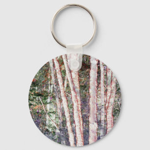 Llavero Árboles de borde rojo