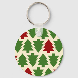 Llavero Árboles de Navidad Patrón de Vacaciones