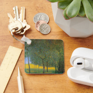 Llavero Árboles frutales de Gustav Klimt, Arte Nouveau vin