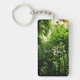 Llavero Árboles verdes