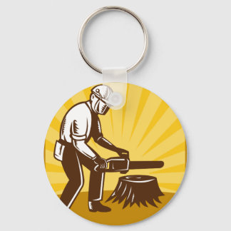 Llavero arborisco cirujano chainsaw retro