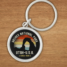 Llavero Arches National Park Utah Vintage Sunset