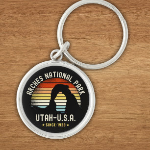 Llavero Arches National Park Utah Vintage Sunset