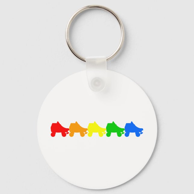 Llavero arco iris de patinaje (Anverso)