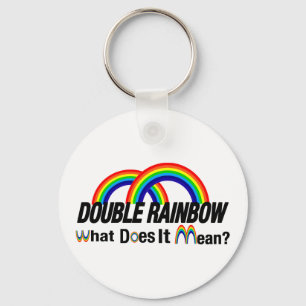 Llavero arco iris doble. ¿Qué significa?