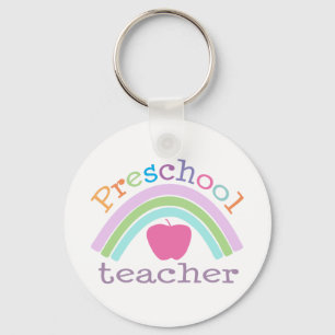 Llavero Arco iris preescolar del profesor