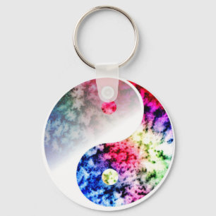 Llavero Arco iris Yin Yang