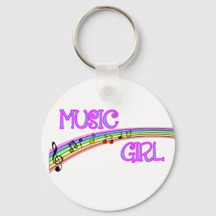 Llavero Arcoiris Chica de música