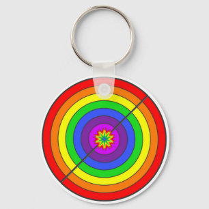 Llavero Arcoiris colorido