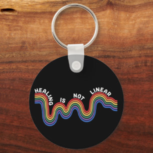 Llavero Arcoíris de Conciencia sobre Salud Mental LGBTQ