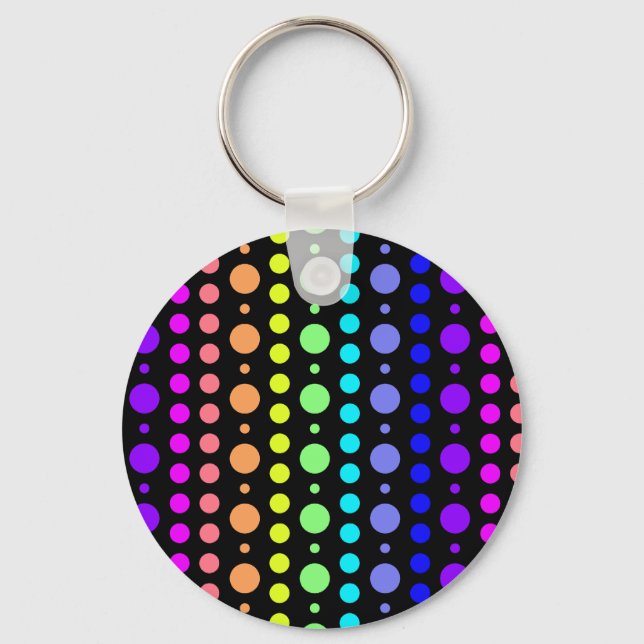 Llavero Arcoiris de la cadena de claves Dots (Anverso)