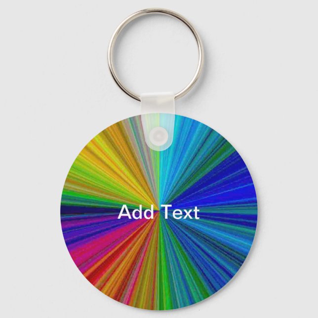 Llavero Arcoiris gradiente circular (Anverso)