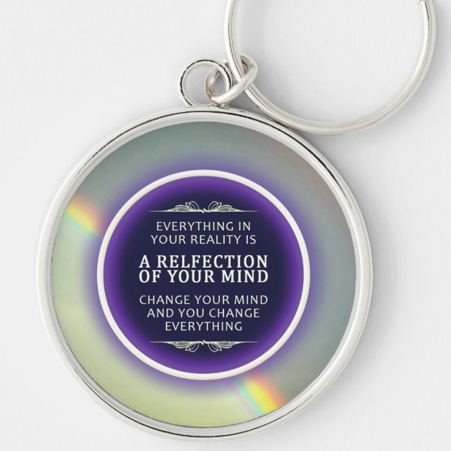 Llavero Arcoiris inspirador (Frente)