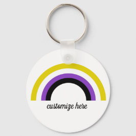 Llavero Arcoiris no binario