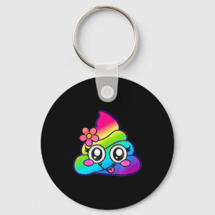 Llavero Arcoíris Op Emoji Lindos Unicornios O Flor Tonto 