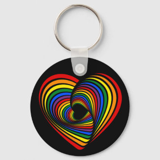 Llavero Arcoiris Twist Heart