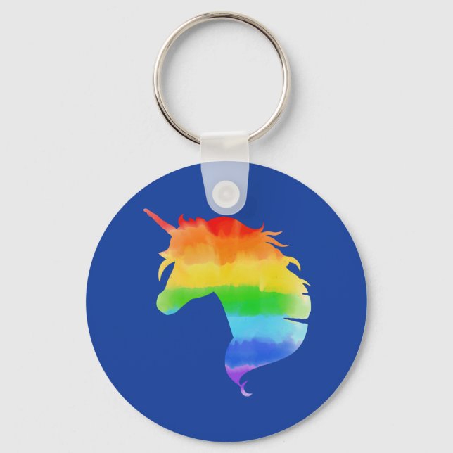 Llavero Arcoiris Unicornio (Anverso)