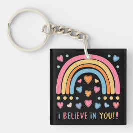 Llavero Arcoiris y corazones - Motivación