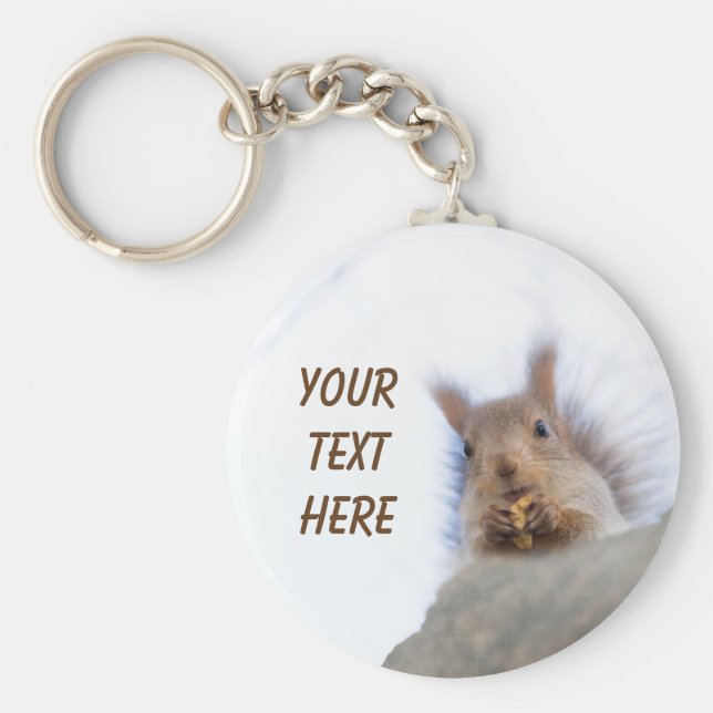 Llavero Ardilla con nogal (Frente)