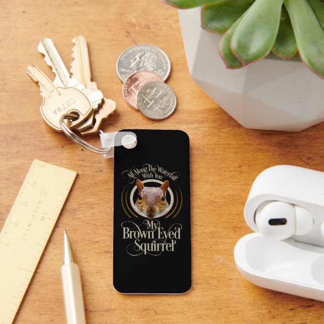 Llavero ardilla de ojos marrones - amante de ardillas dive (Escritorio )