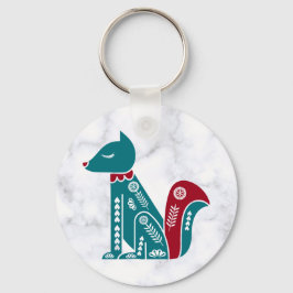 Llavero ardilla veneciana escandinava en mármol