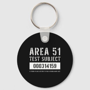 Llavero Área 51 Ensayo Sujeto Secuestro Alien Cos Hallowee